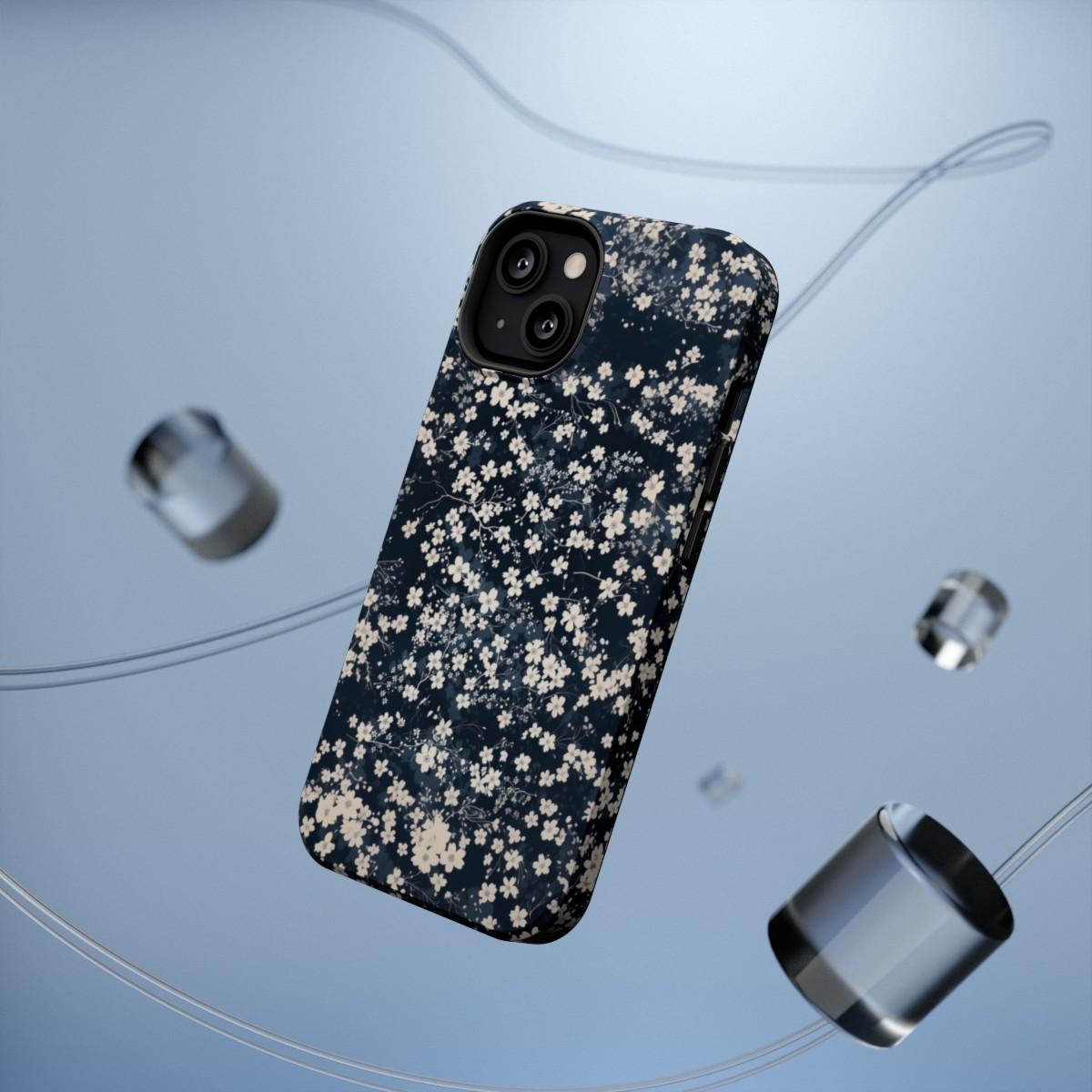 iPhone Case- Cherry Blossom Blue