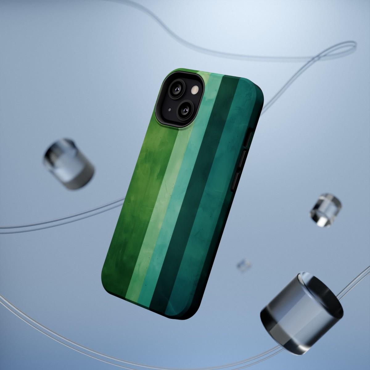 iPhone Case- Vibrant Green Stripes