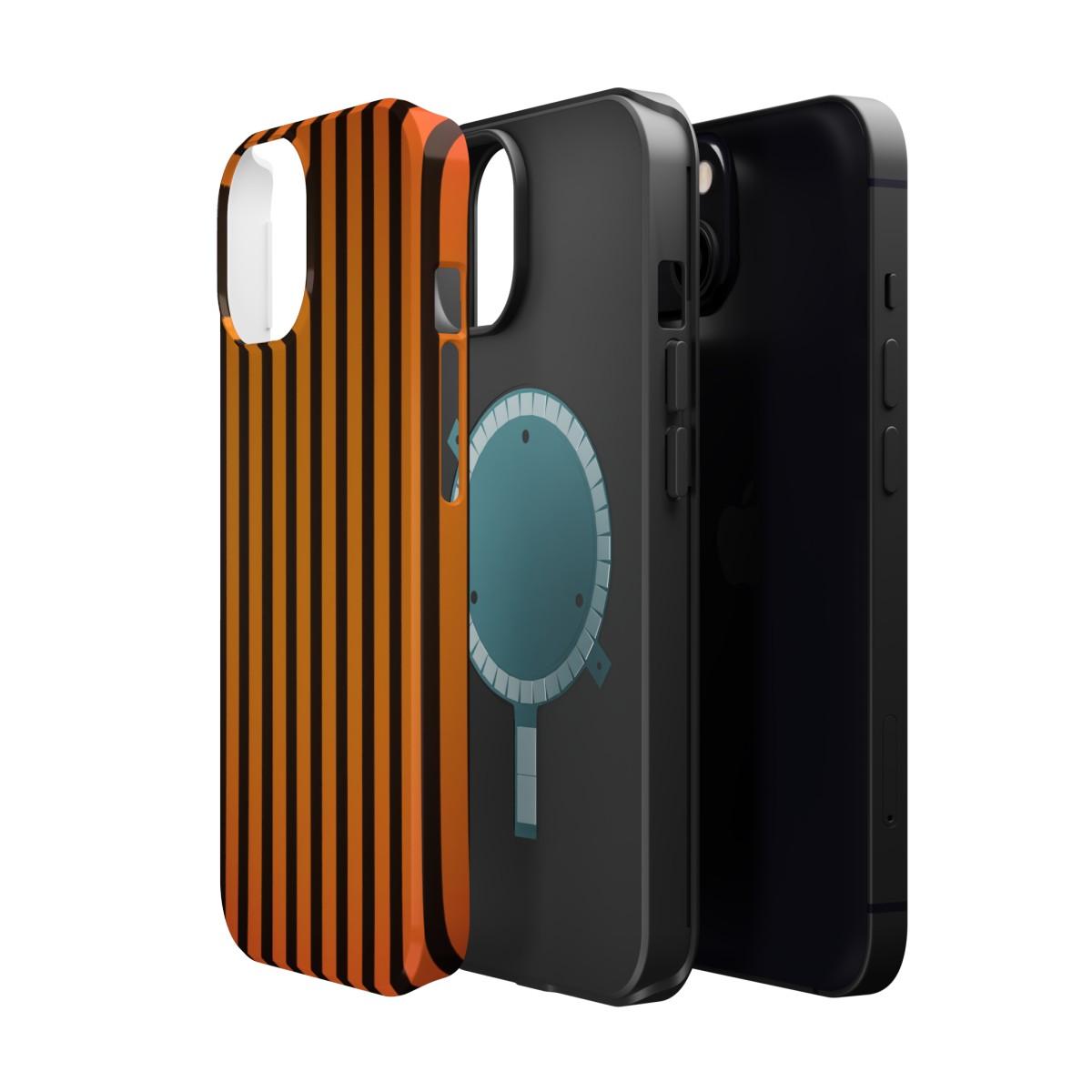 iPhone Case- Subtle Orange Stripes