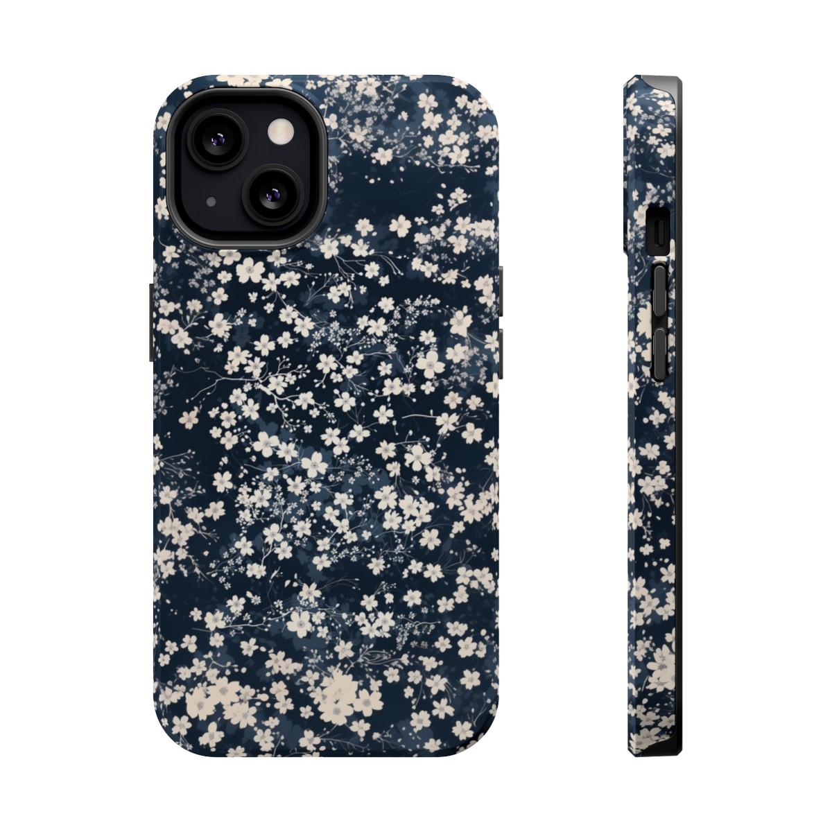 iPhone Case- Cherry Blossom Blue