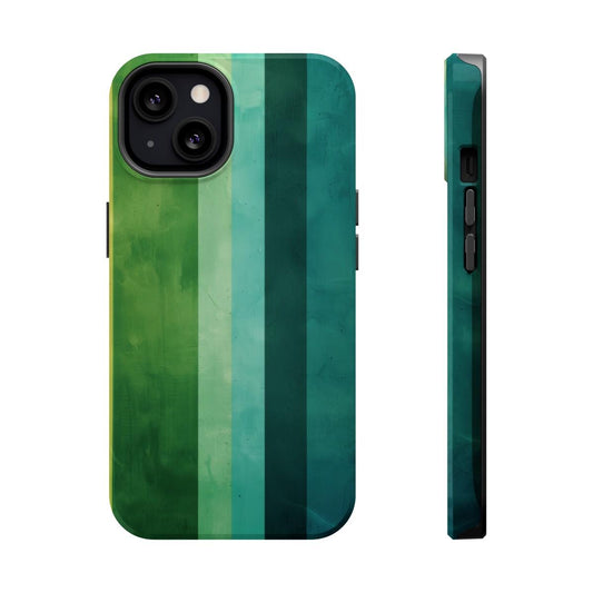 iPhone Case- Vibrant Green Stripes