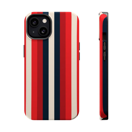 iPhone Case- Bold Red Stripes