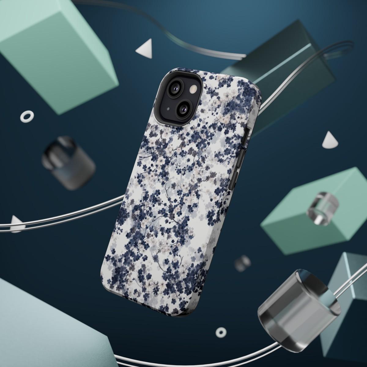 iPhone Case- White Blossom Pattern