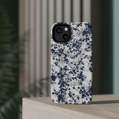 iPhone Case- White Blossom Pattern