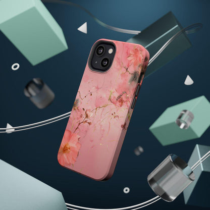 iPhone Case - Flower Pink Marble