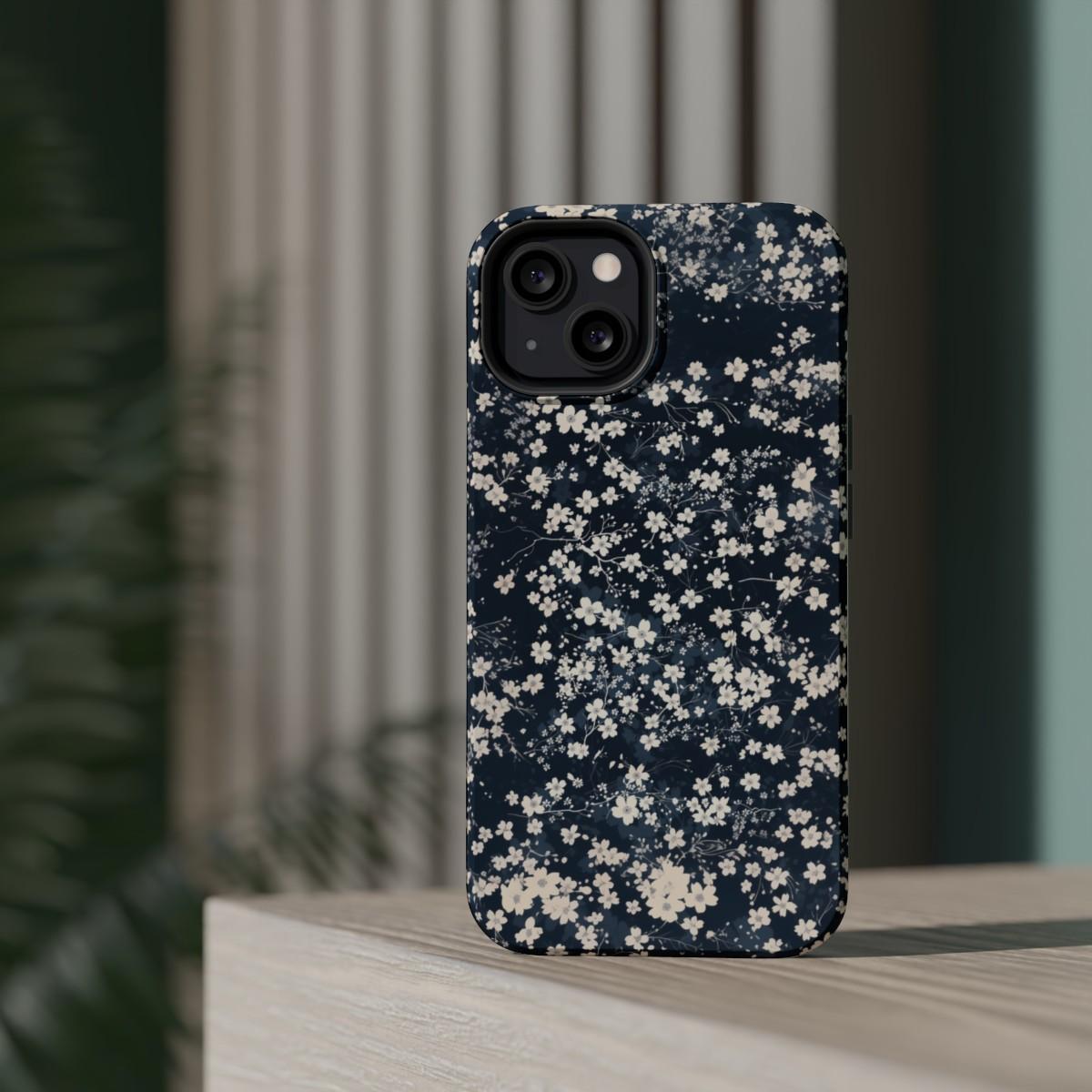 iPhone Case- Cherry Blossom Blue