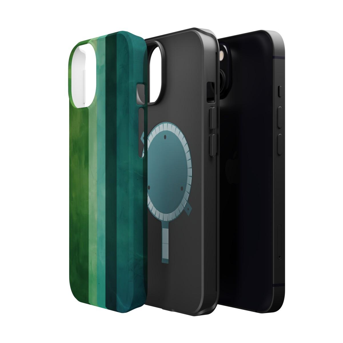 iPhone Case- Vibrant Green Stripes