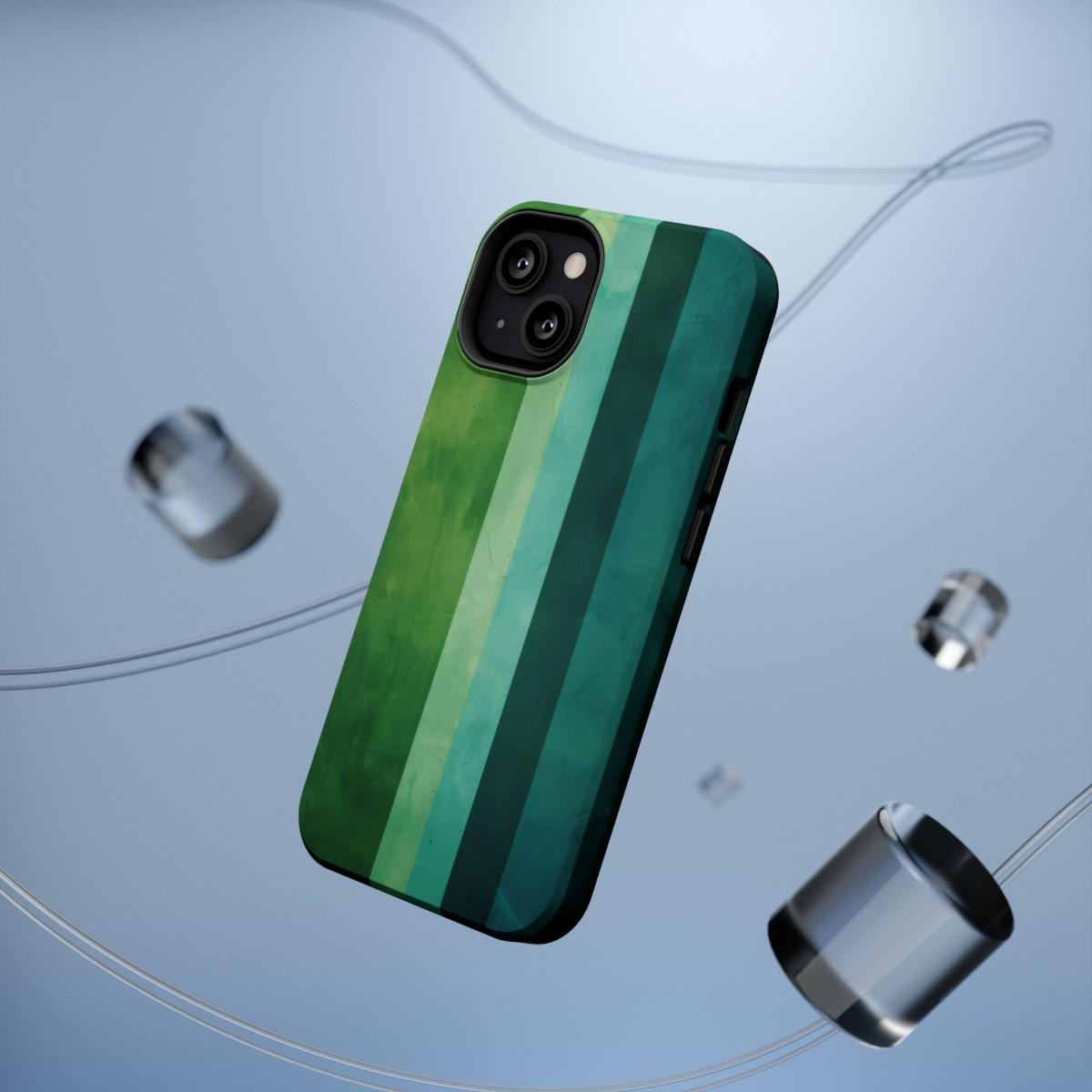 iPhone Case- Vibrant Green Stripes