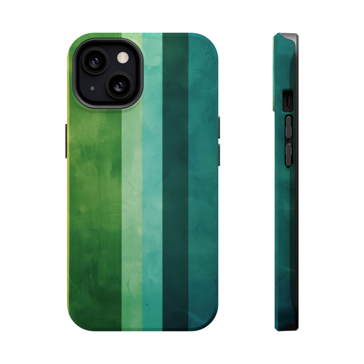 iPhone Case- Vibrant Green Stripes