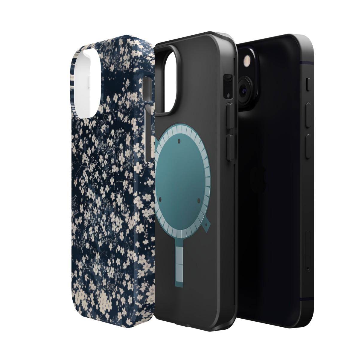 iPhone Case- Cherry Blossom Blue