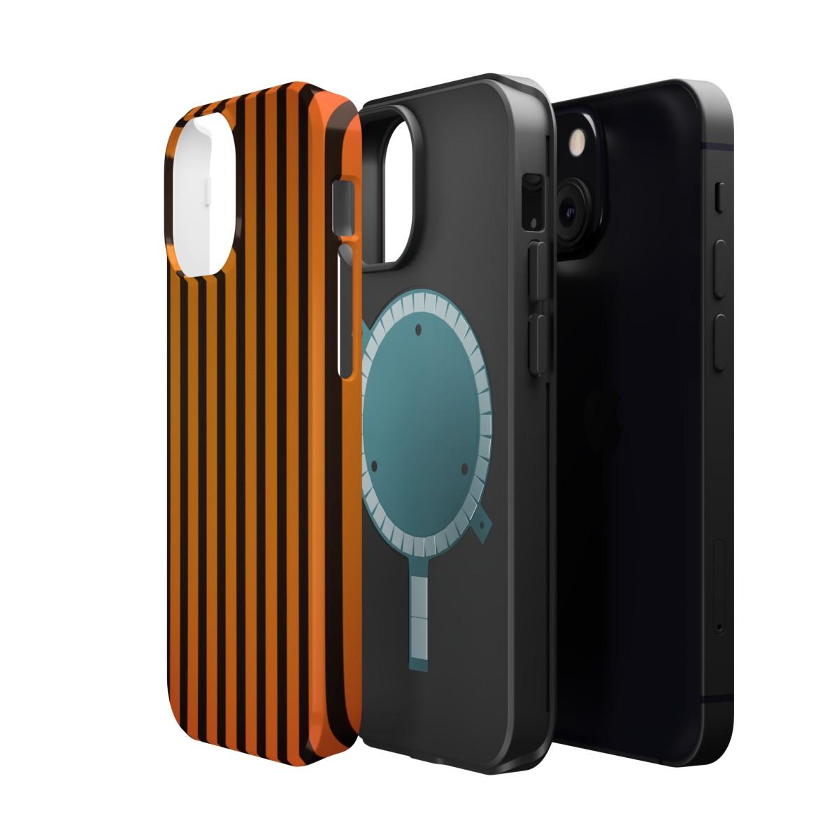 iPhone Case- Subtle Orange Stripes