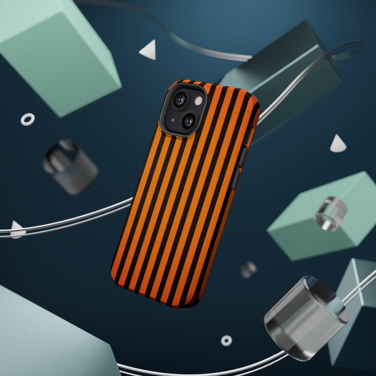 iPhone Case- Subtle Orange Stripes