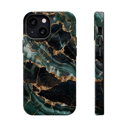 iPhone Case - Golden Vein Blue Marble