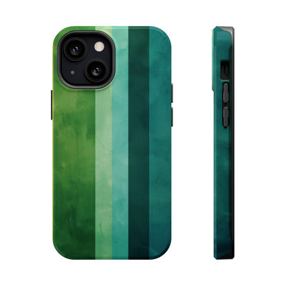 iPhone Case- Vibrant Green Stripes