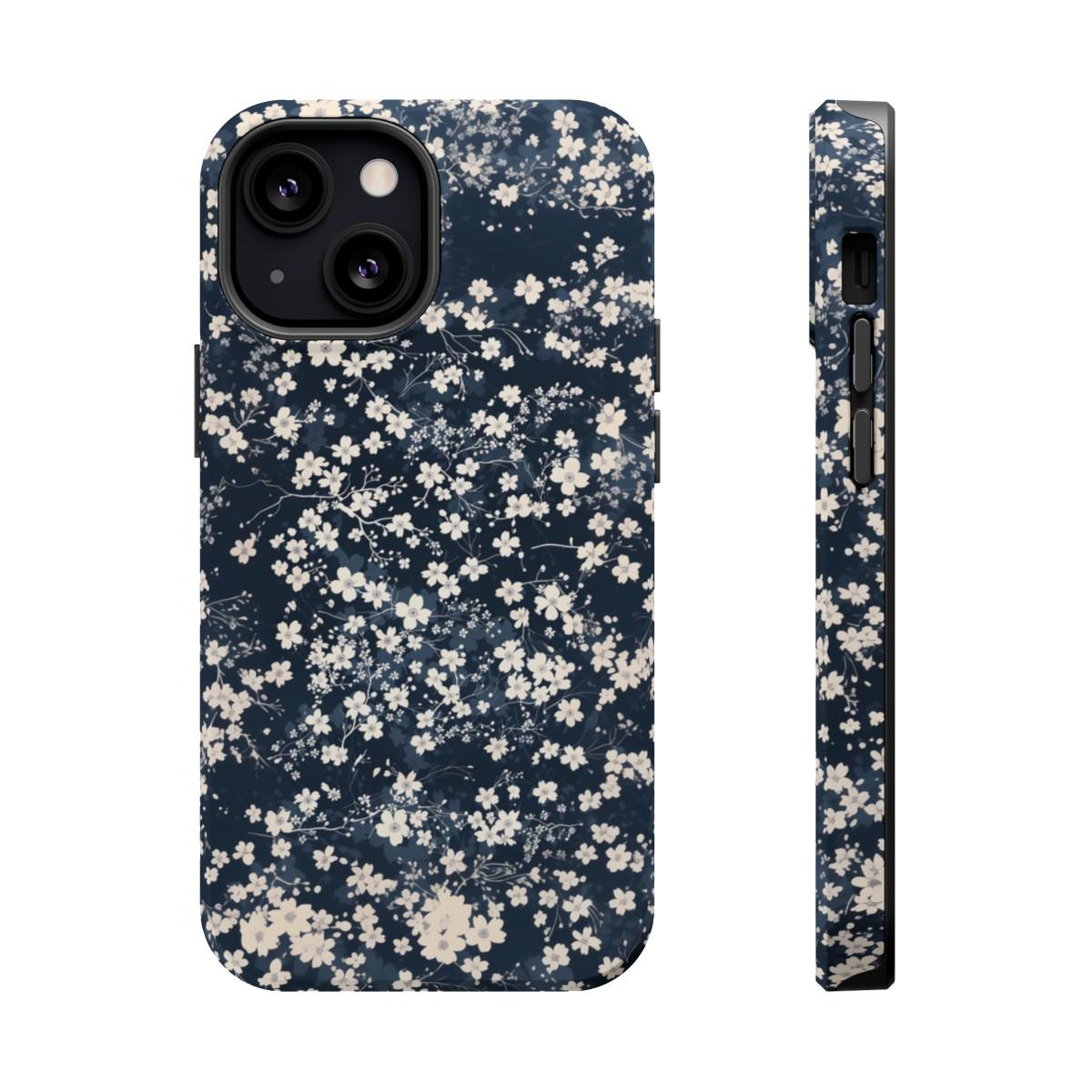 iPhone Case- Cherry Blossom Blue