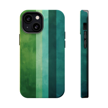 iPhone Case- Vibrant Green Stripes