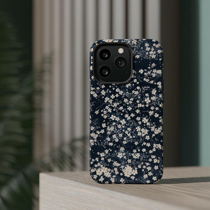 iPhone Case- Cherry Blossom Blue