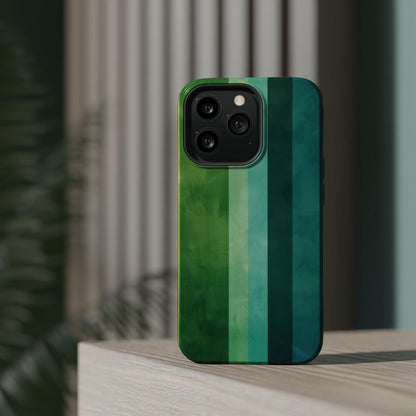 iPhone Case- Vibrant Green Stripes