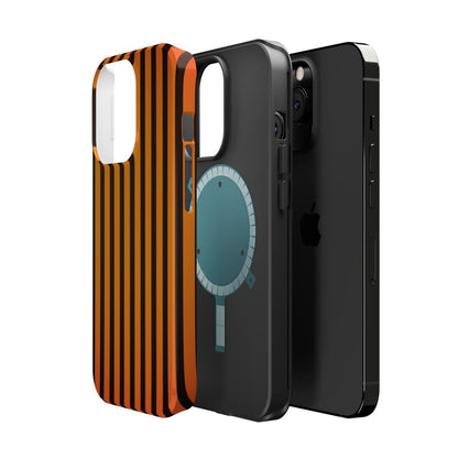 iPhone Case- Subtle Orange Stripes