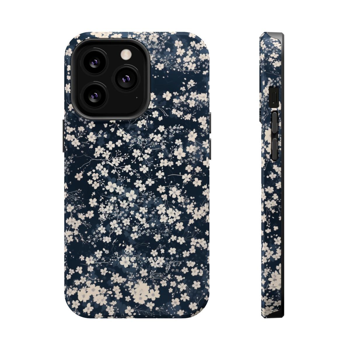 iPhone Case- Cherry Blossom Blue