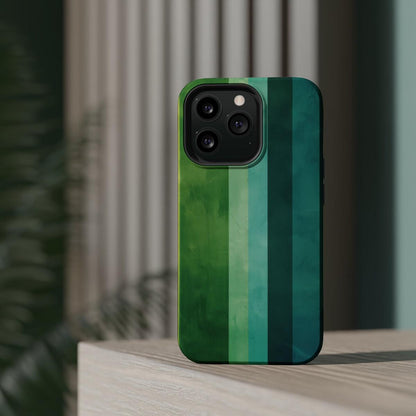 iPhone Case- Vibrant Green Stripes