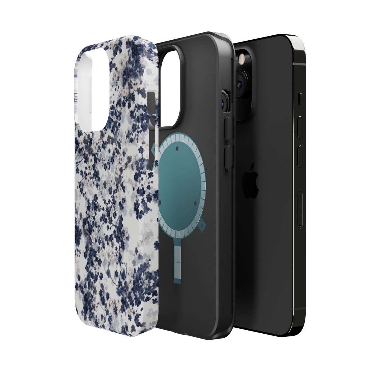 iPhone Case- White Blossom Pattern