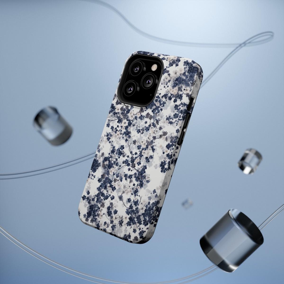 iPhone Case- White Blossom Pattern