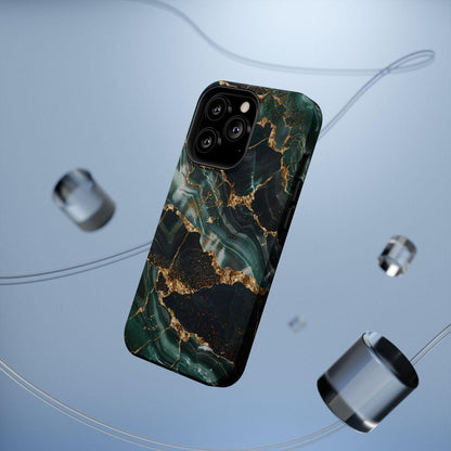 iPhone Case - Golden Vein Blue Marble