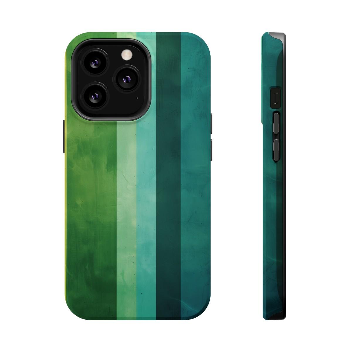 iPhone Case- Vibrant Green Stripes