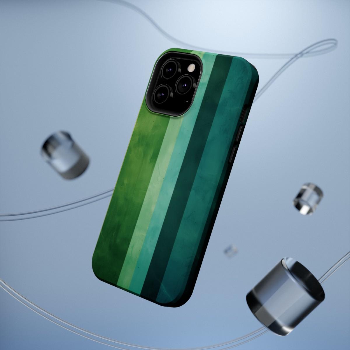 iPhone Case- Vibrant Green Stripes