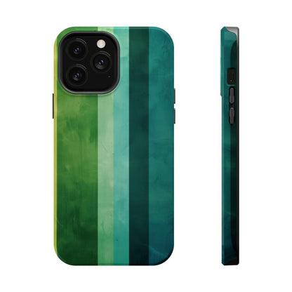 iPhone Case- Vibrant Green Stripes