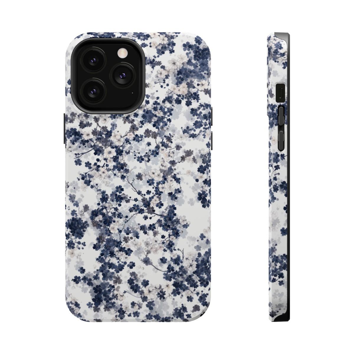 iPhone Case- White Blossom Pattern