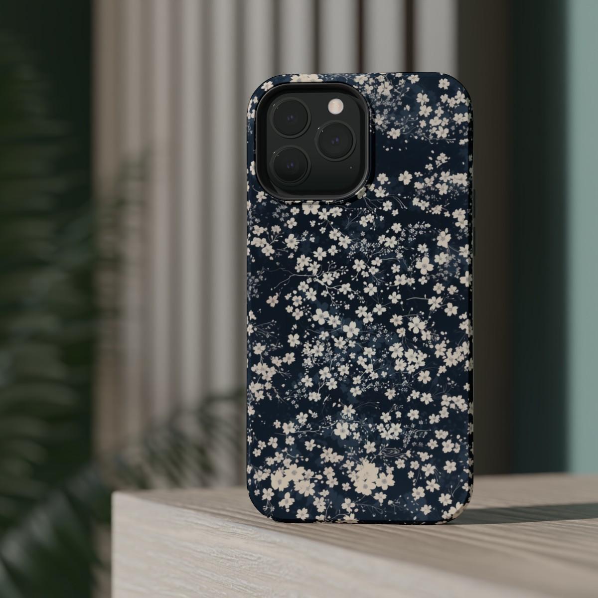 iPhone Case- Cherry Blossom Blue