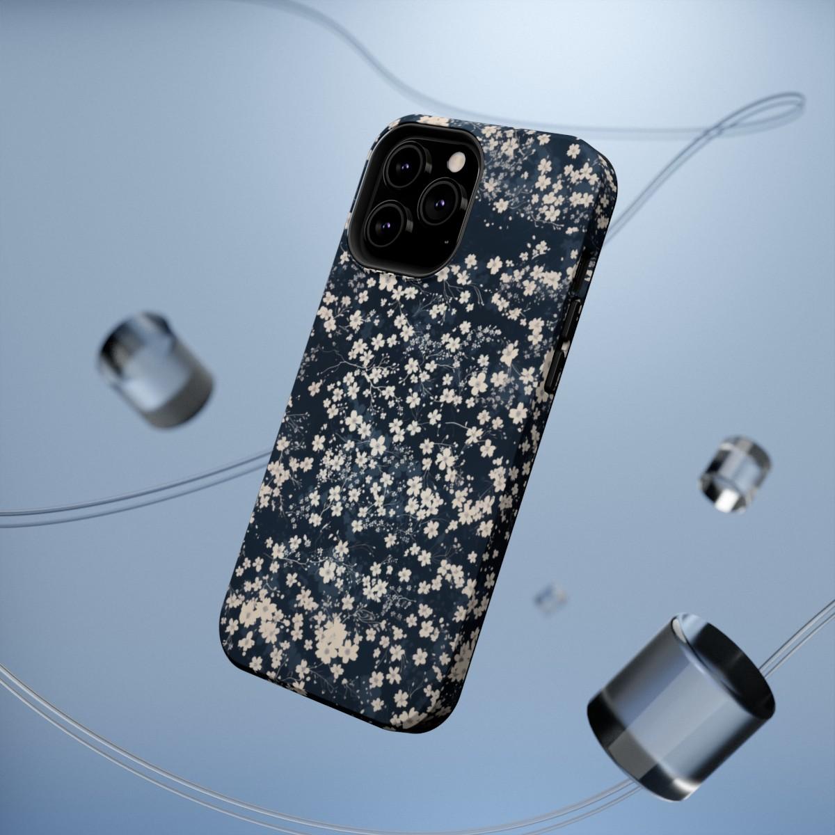 iPhone Case- Cherry Blossom Blue