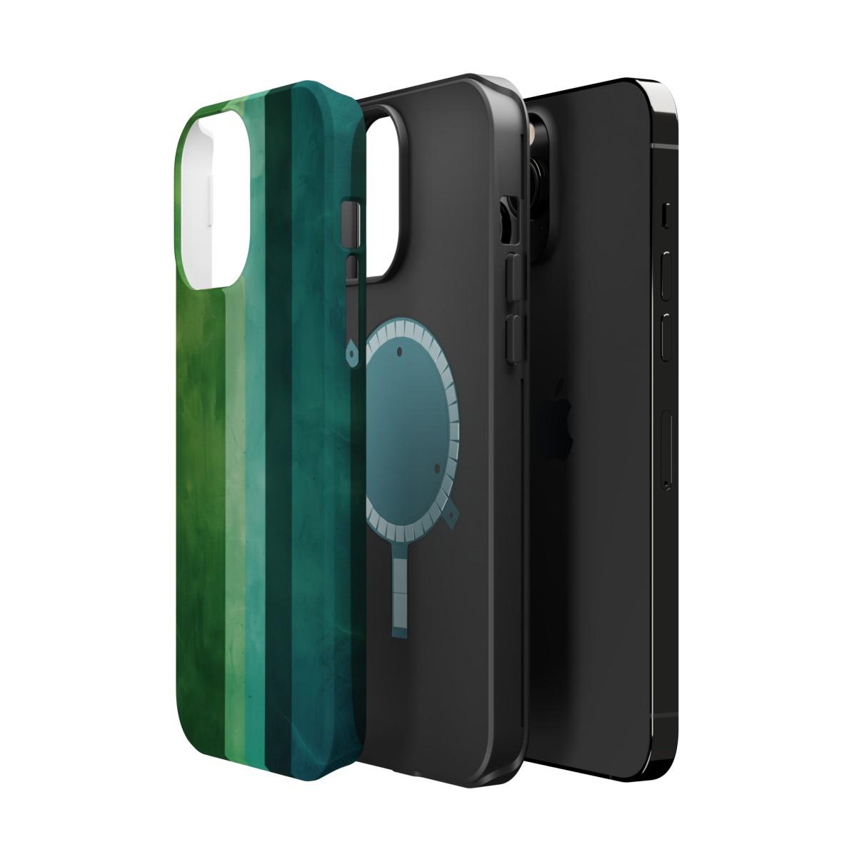 iPhone Case- Vibrant Green Stripes