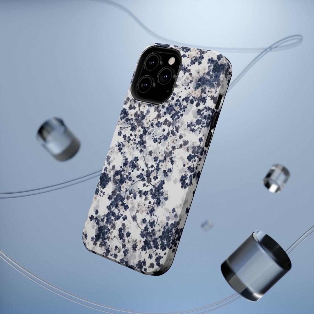 iPhone Case- White Blossom Pattern