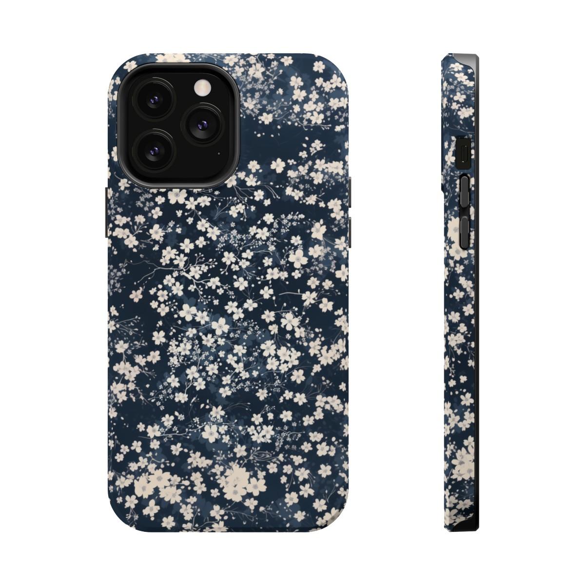 iPhone Case- Cherry Blossom Blue