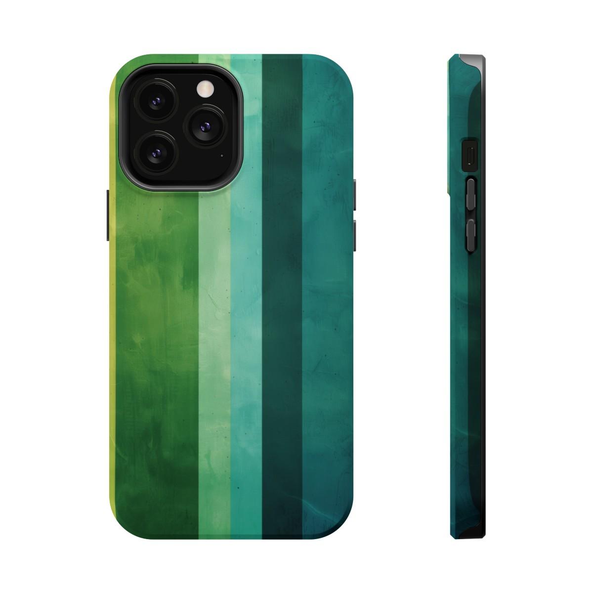 iPhone Case- Vibrant Green Stripes