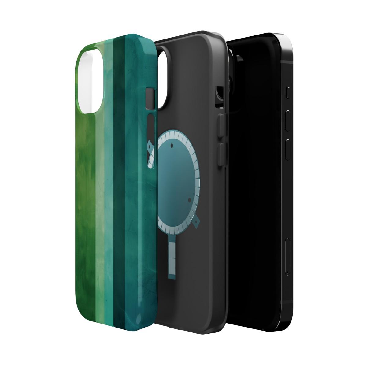 iPhone Case- Vibrant Green Stripes