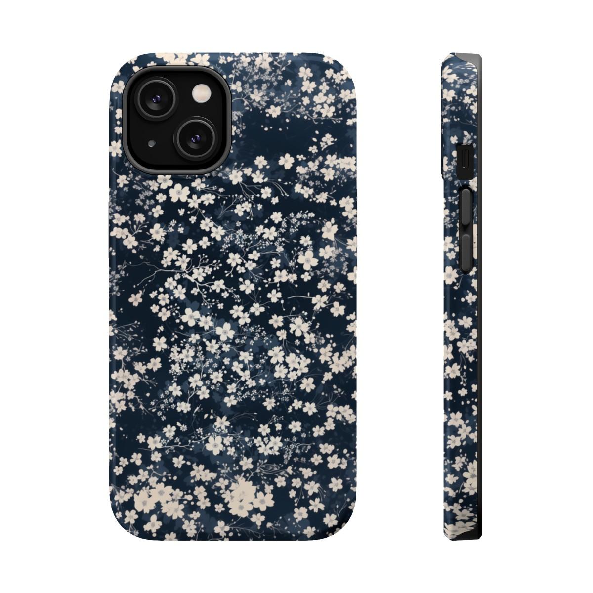 iPhone Case- Cherry Blossom Blue