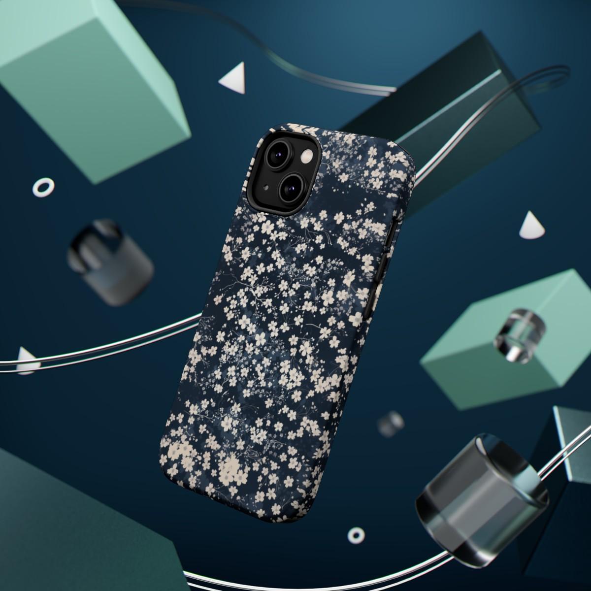 iPhone Case- Cherry Blossom Blue