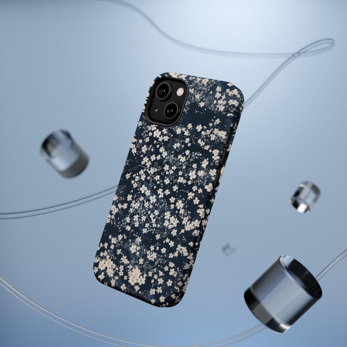 iPhone Case- Cherry Blossom Blue