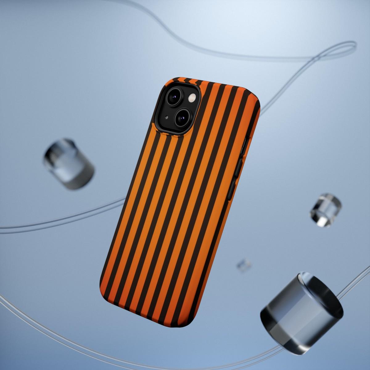 iPhone Case- Subtle Orange Stripes