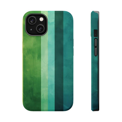 iPhone Case- Vibrant Green Stripes