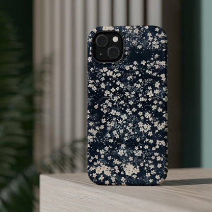 iPhone Case- Cherry Blossom Blue