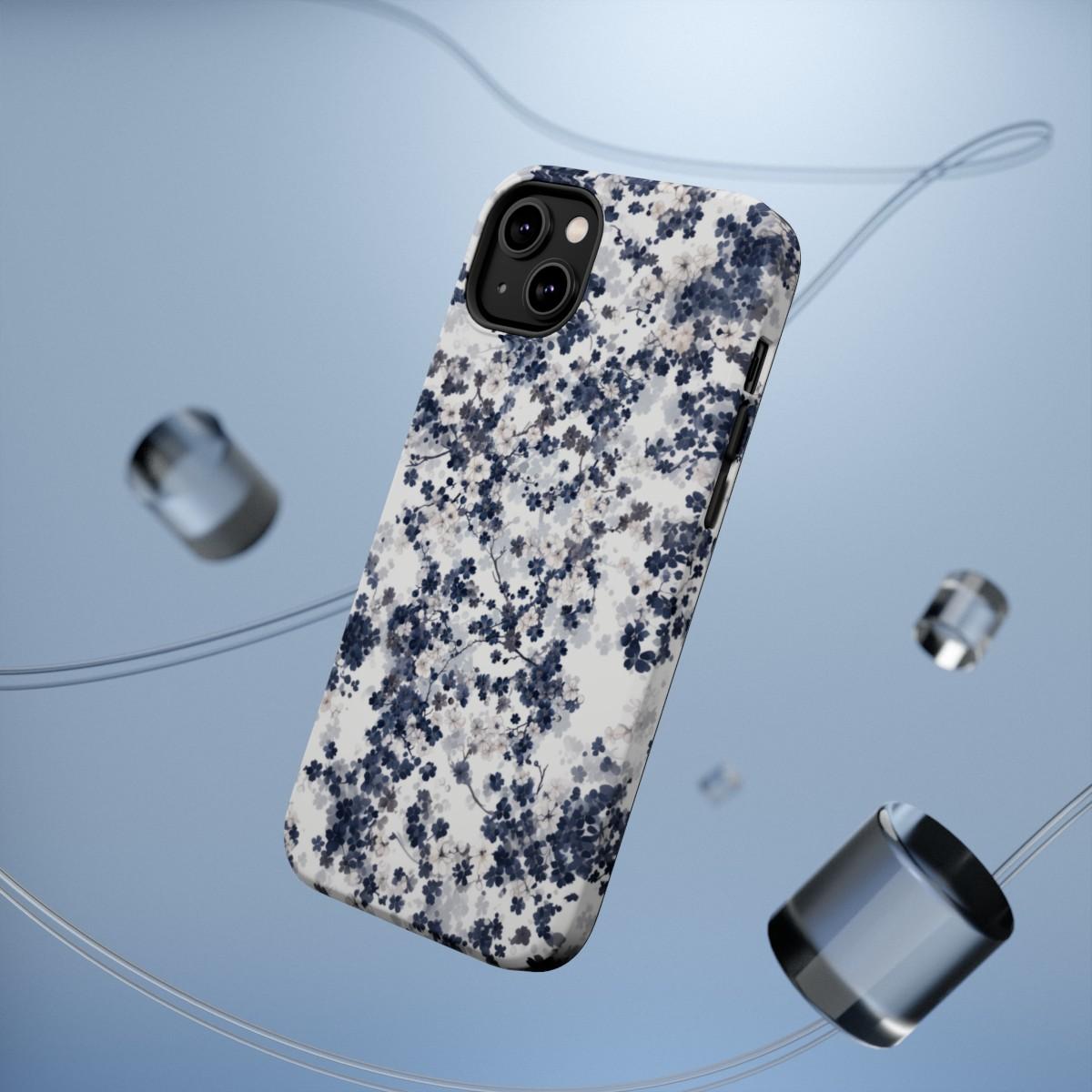 iPhone Case- White Blossom Pattern