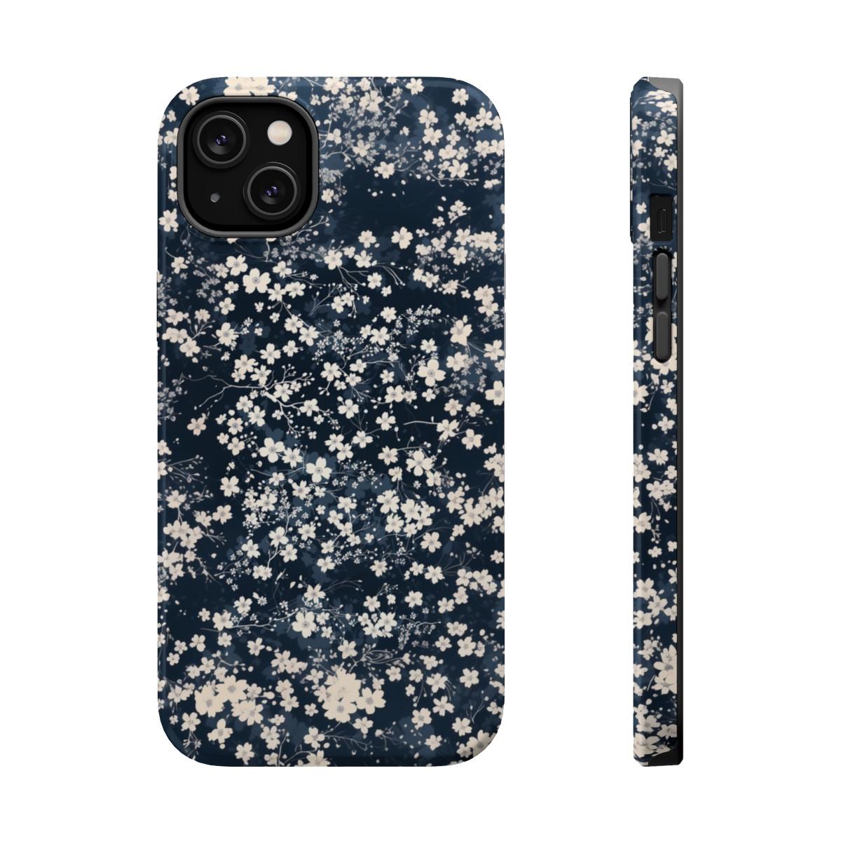 iPhone Case- Cherry Blossom Blue