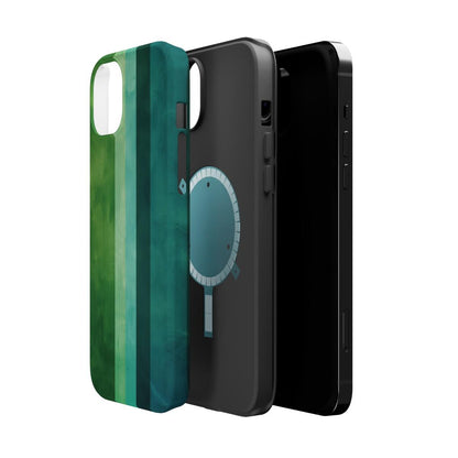 iPhone Case- Vibrant Green Stripes