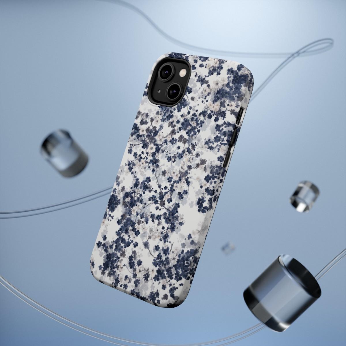 iPhone Case- White Blossom Pattern