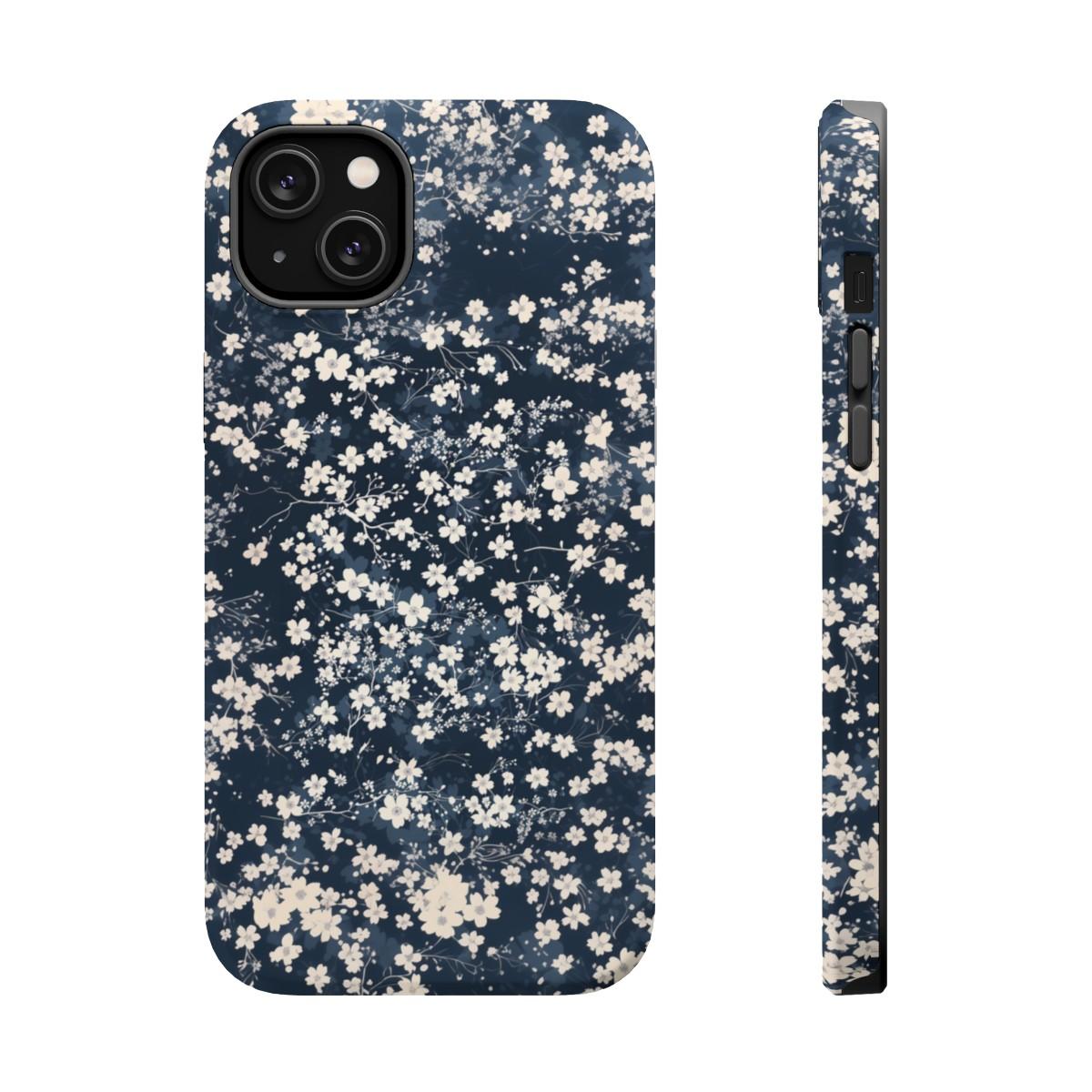 iPhone Case- Cherry Blossom Blue